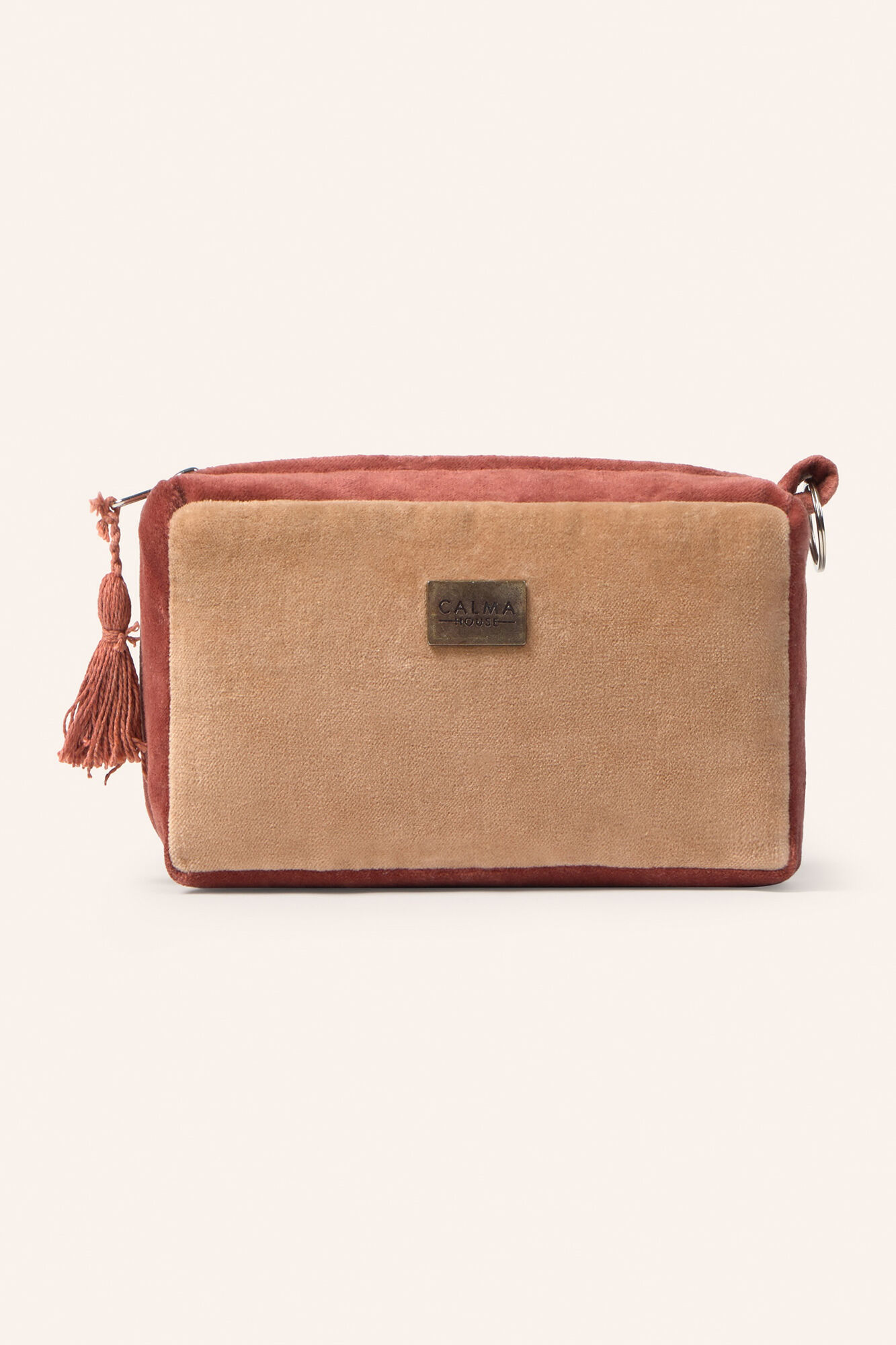 Calma House Osaka Kosmetiktasche aus Samt in Erdt&ouml;nen
