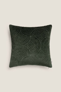 Womensecret Funda cojín bordado 100% algodón 45x45cm. verde