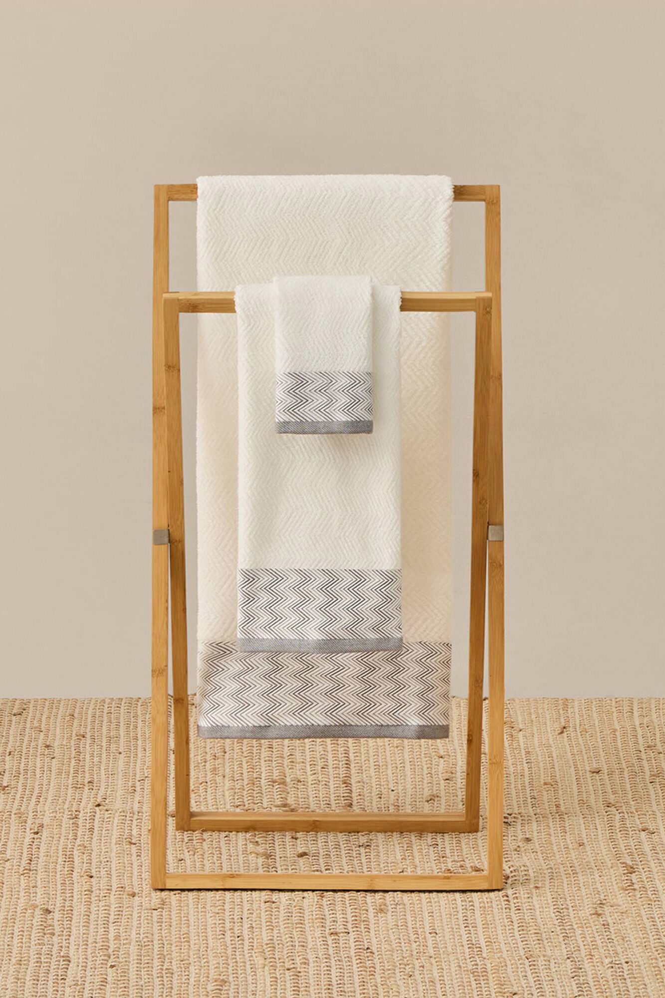 Textura Toalla rizo zigzag