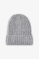 Pieces Gorro punto grueso gris