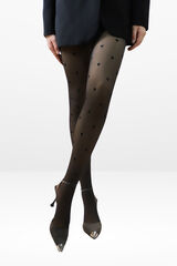 Ivette Bridal Double Layer Thermal Opac Panty 220Dn Velvet Fantasy black