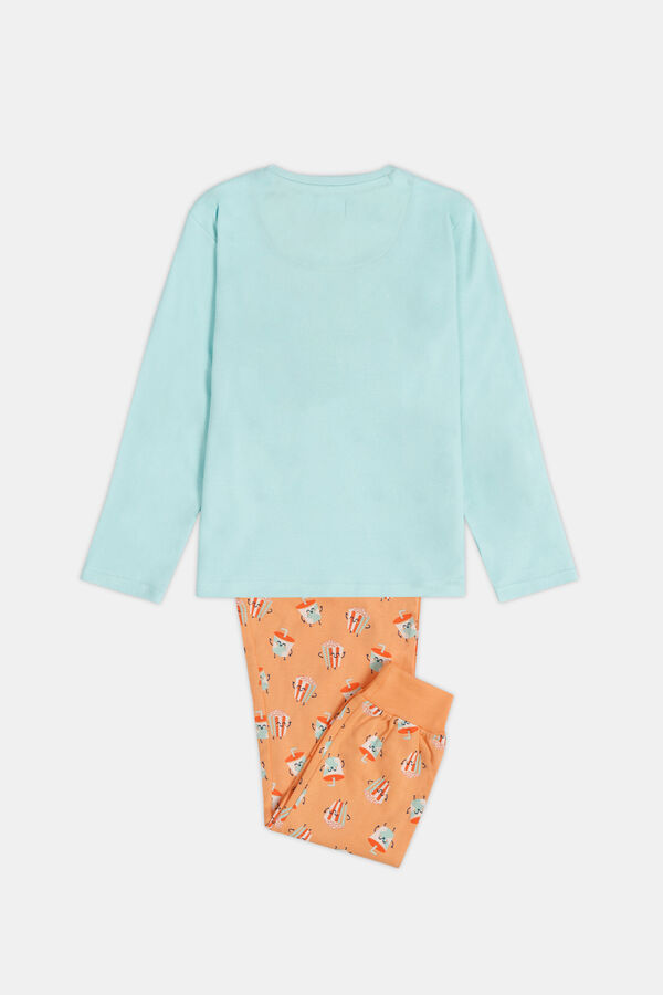 Mr. Wonderful Pijama manga comprida menina - Equipo Mr Wonderful azul