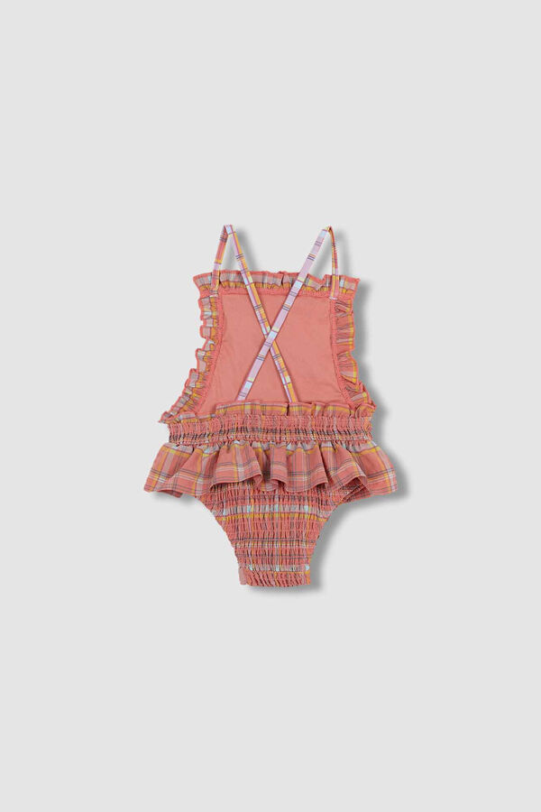 Womensecret Pink checked swimsuit rose