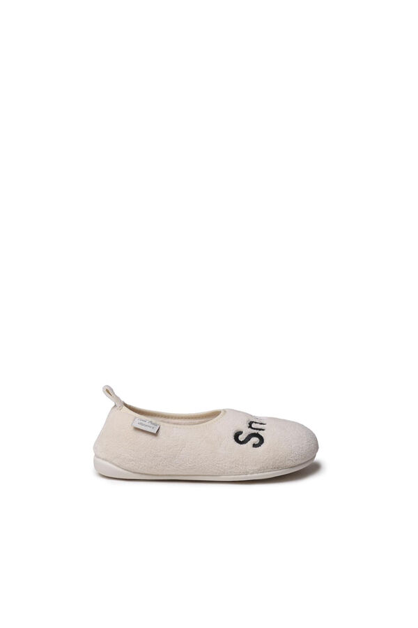 Toni Pons Children's Synthetic Fur Slipper white