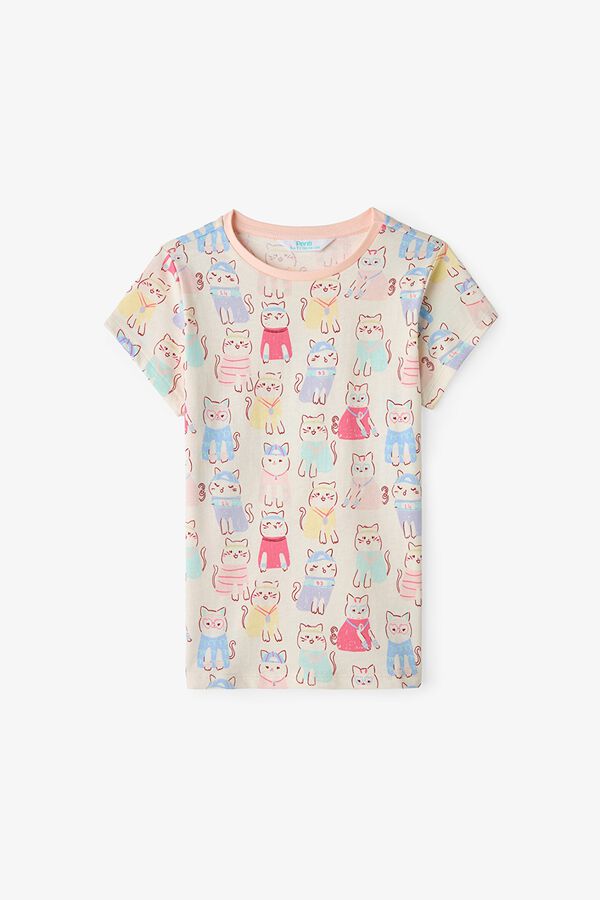 Penti Pack 2 pijamas infantiles gatos marfil