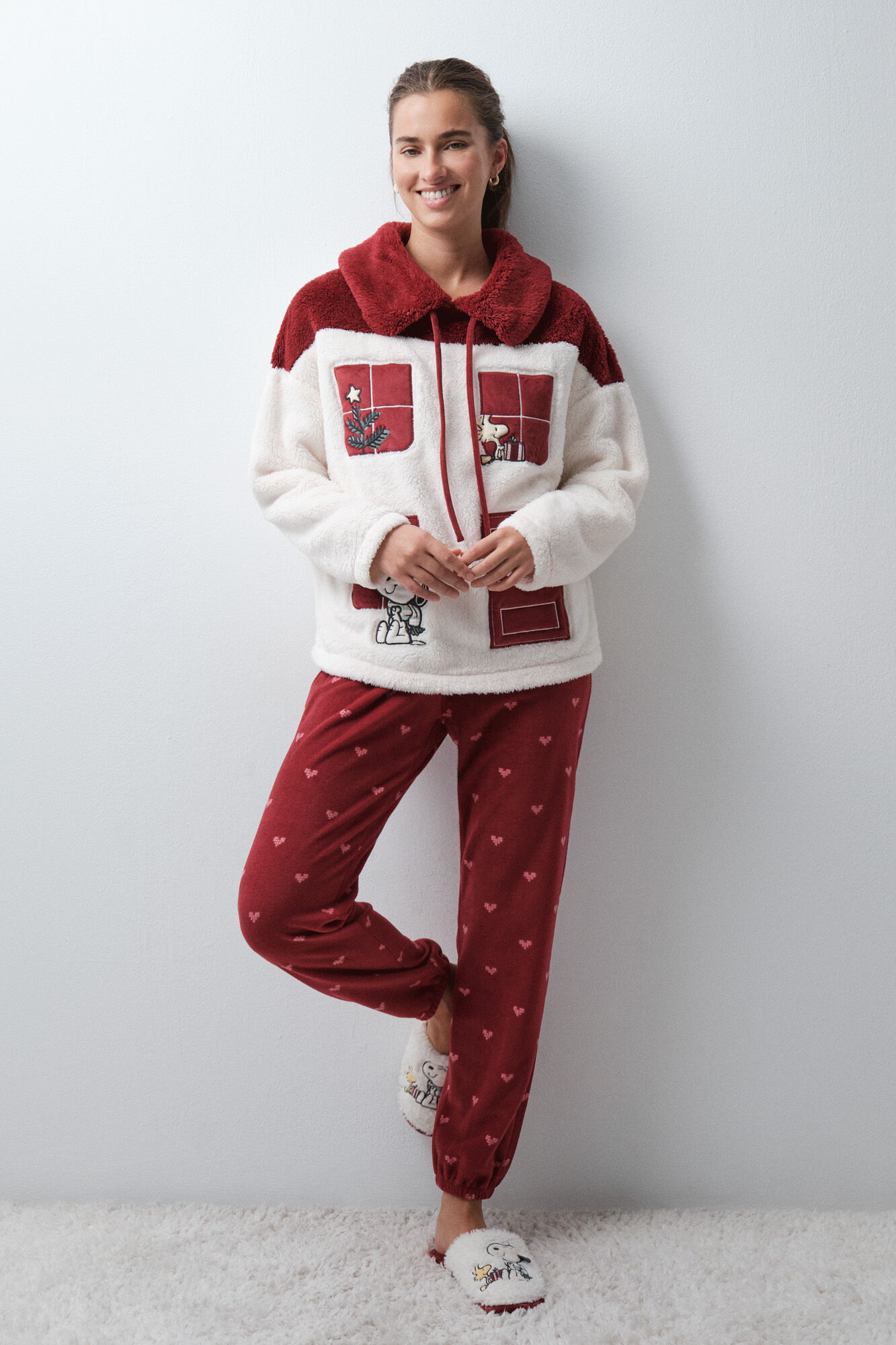 Women'secret Pyjama long moelleux et polaire Snoopy