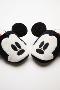 Womensecret Zapatillas destalonadas 3D Mickey Mouse marfil beige