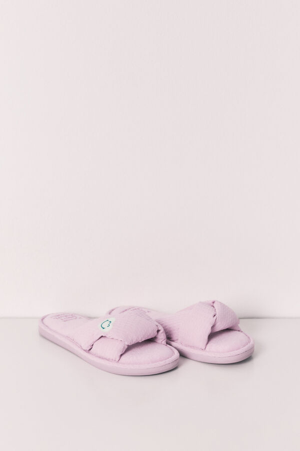 Women'secret SmileyWorld&reg; knot slippers green