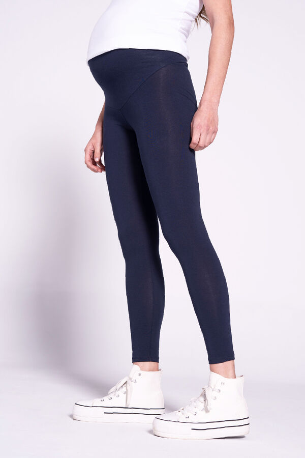 Ohma! Basic maternity leggings blue