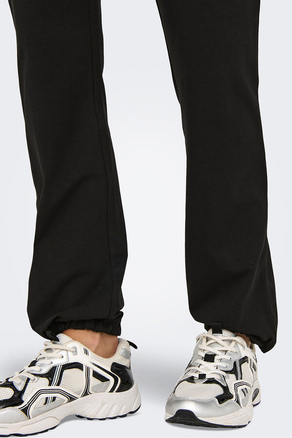 Only Play Pantal&oacute;n deportivo el&aacute;stico negro