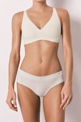 Women'secret Green wide Brazilian ruched panty green