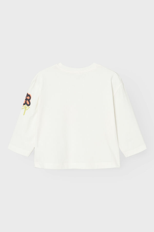 Name it Blumenm&auml;dchen-T-Shirt Wei&szlig;