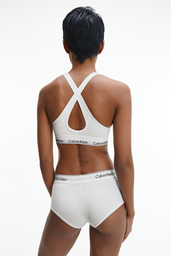 Womensecret Top preformado de algodón con cinturilla de Calvin Klein blanco