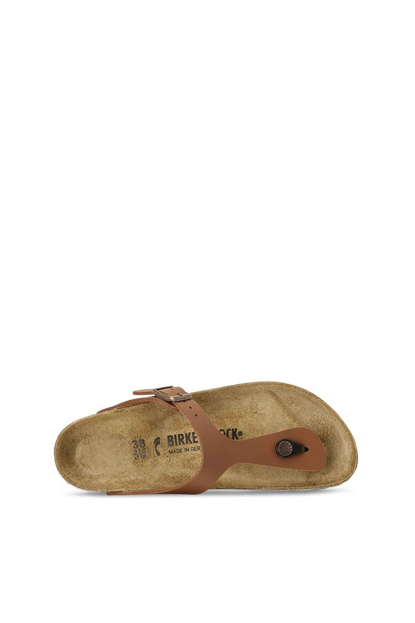 Womensecret Brown buckle detail thong sandals mink