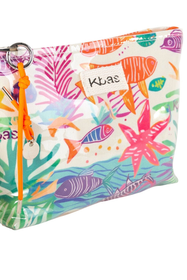 Kbas Plastic-coated canvas vanity case brown