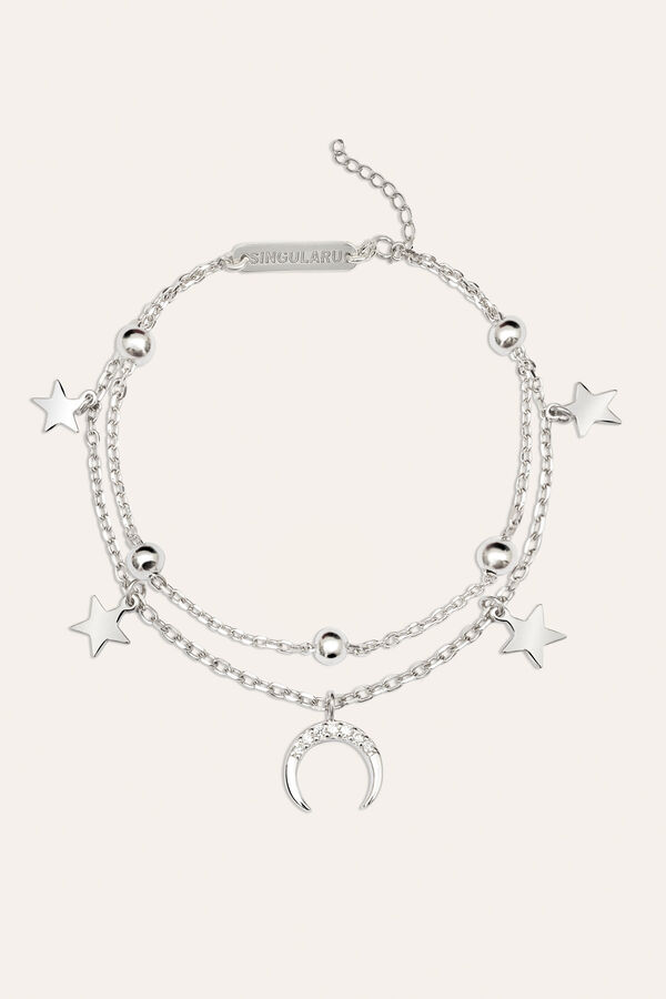 Singularu Silver Moon Bracelet grey