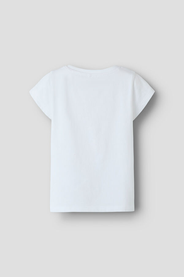 Name it Short sleeve print girl's T-shirt white