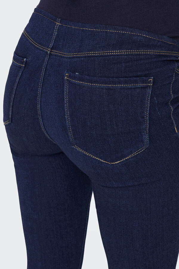 Only Maternity Vaquero skinny premam&aacute; barriga alta. azul