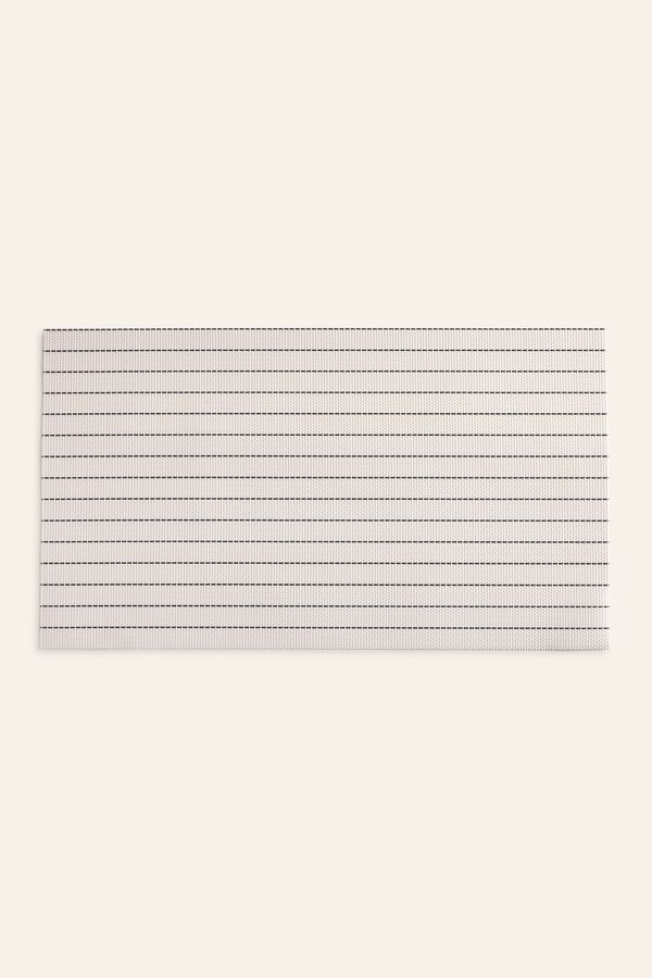 Calma House Mantel individual rayas finas 30x45 blanco