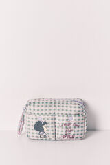 Women'secret Mafalda checked medium vanity case pink