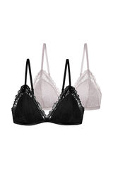 Dorina Two-piece Trisha light padded bralette pack black