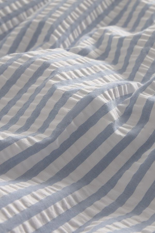Textura Striped seersucker duvet cover printed
