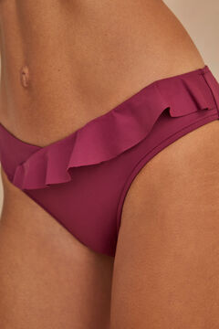 Womensecret High-cut maroon bikini bottoms red