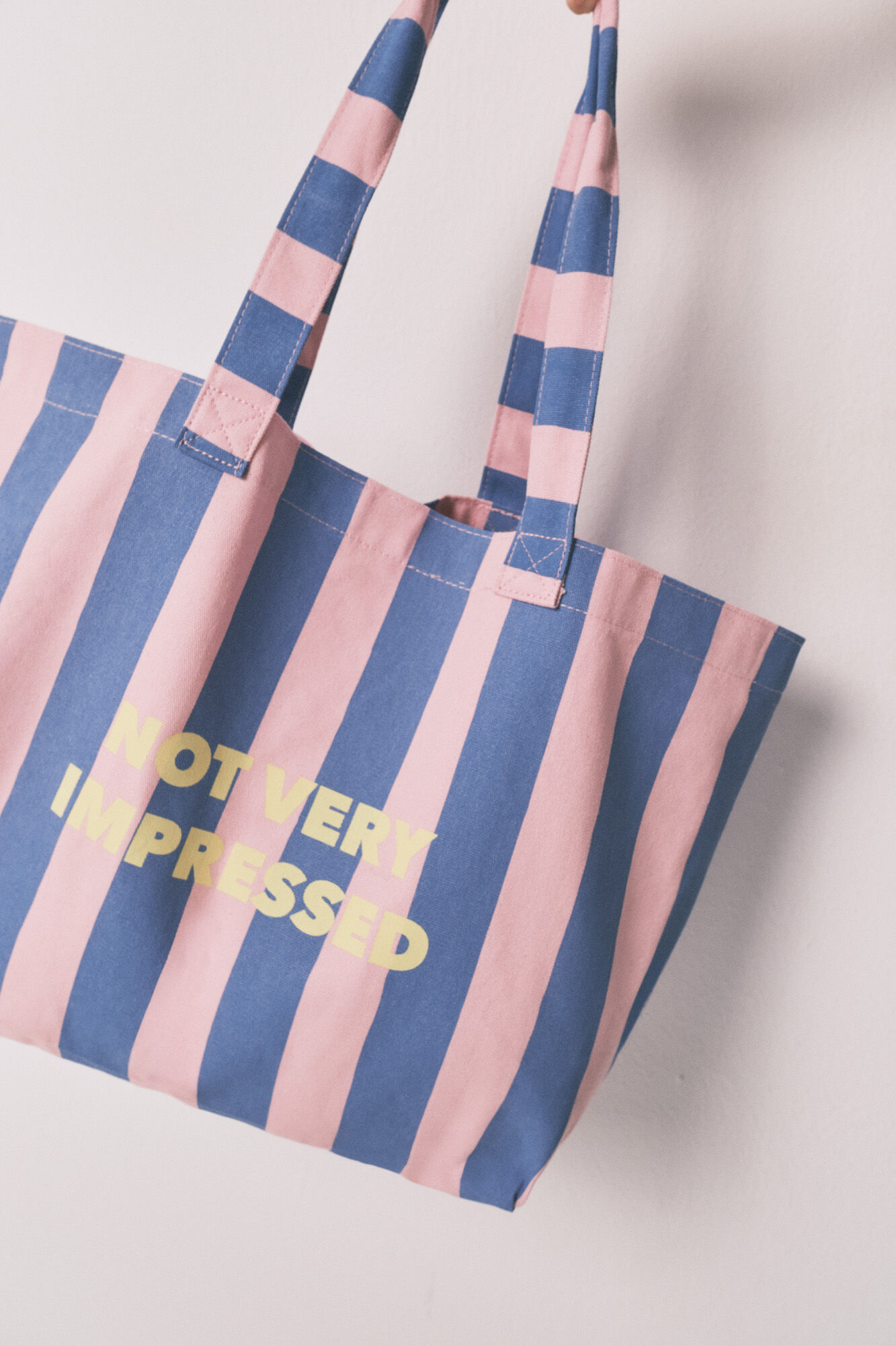HI&BYE Blue striped tote bag