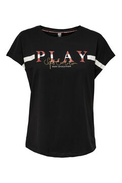 Womensecret Short-sleeved sports T-shirt preto