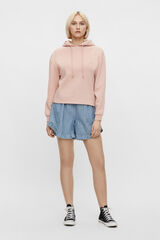 Womensecret Basic sweatshirt hood rózsaszín