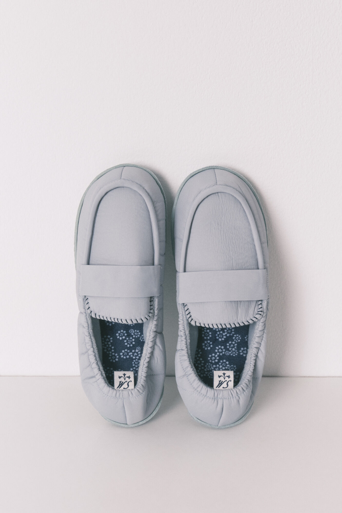 Women'secret Blaue Mokassin-Hausschuhe