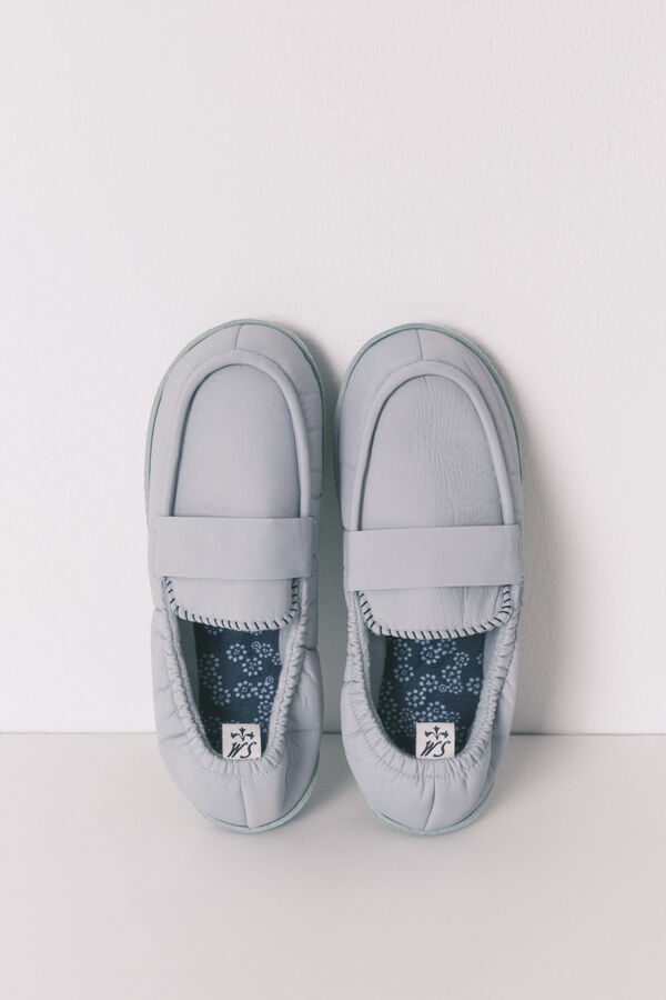 Women'secret Blue loafer slippers blue