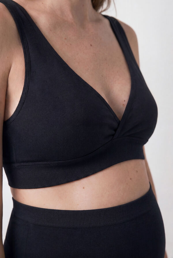 Women'secret Black halterneck maternity bra FANTASTIC black