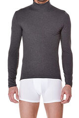 Womensecret Men's thermal high neck long-sleeved T-shirt grey
