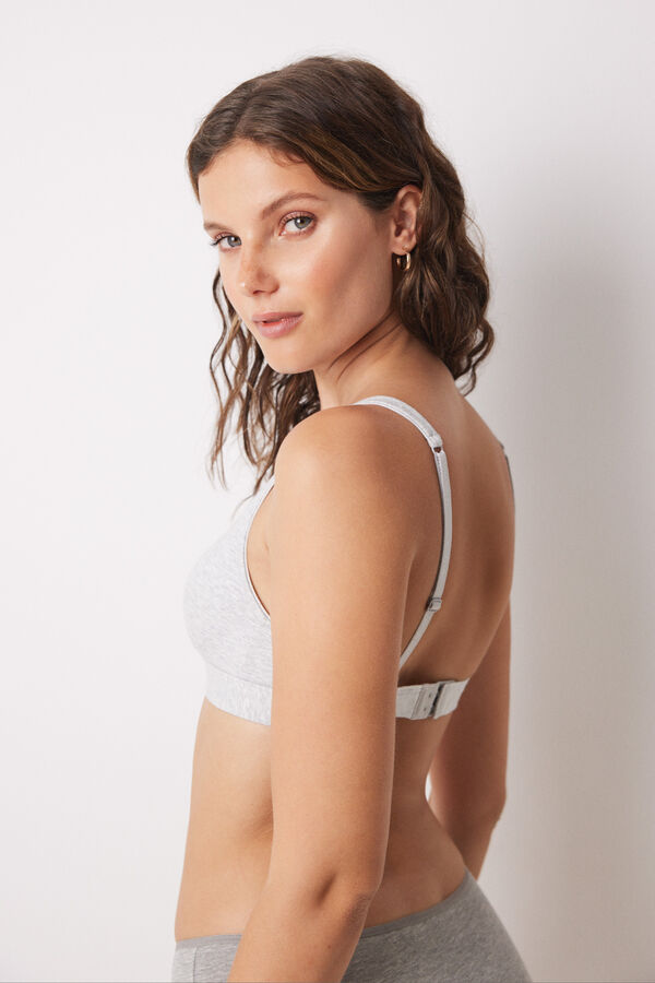 Women'secret LOVELY gray halterneck triangle bra grey