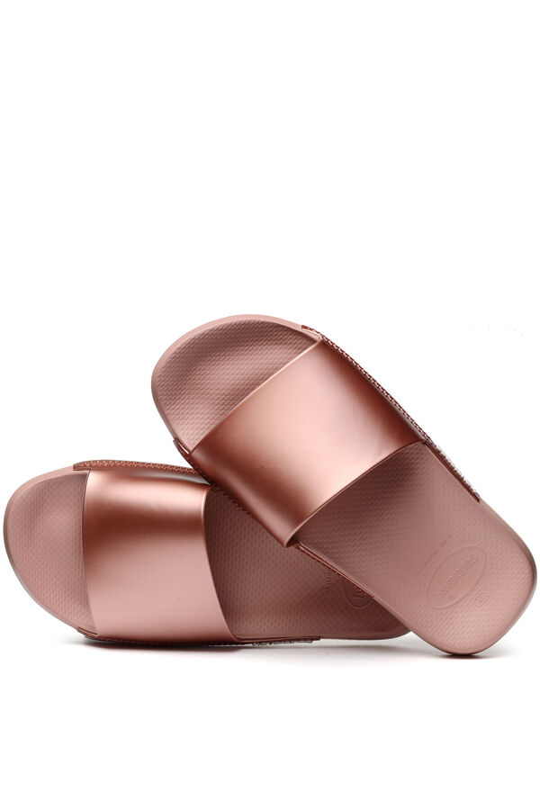 Womensecret Hav. sandals Classic Metallic Slides Ružičasta