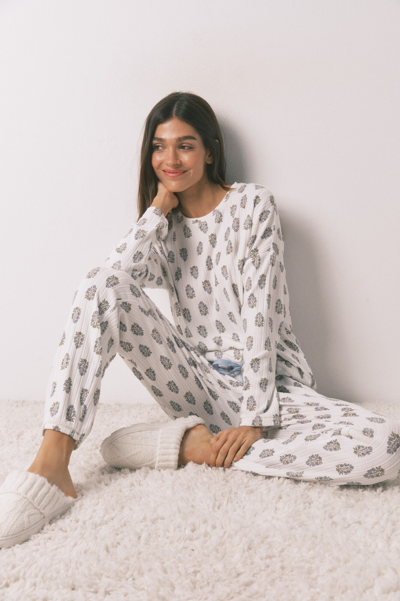 Women'secret Super soft floral long pyjamas