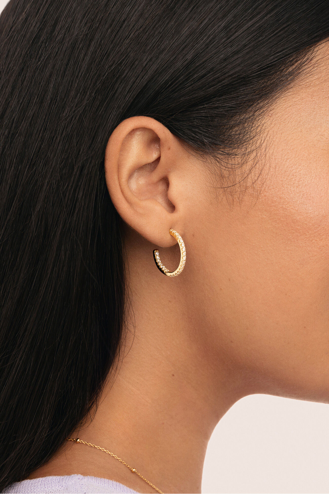 Singularu Pendientes Aro Scarlett S Ba&ntilde;o Oro