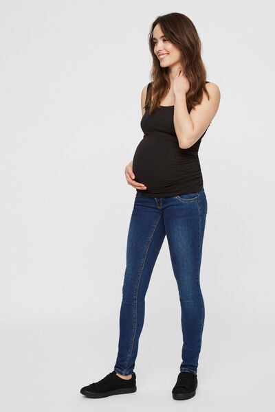 Womensecret Better Cotton navy maternity jeans Blau