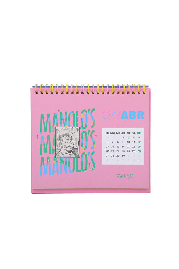 Mr. Wonderful Calendário de Mesa 2026 - Mafalda estampado