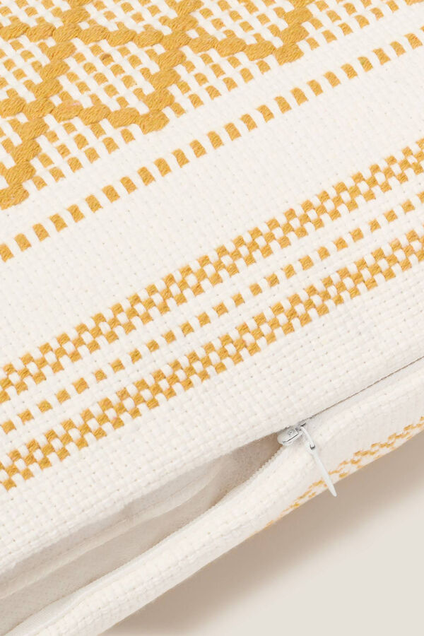 Womensecret Cotton cushion cover with tassels sárga