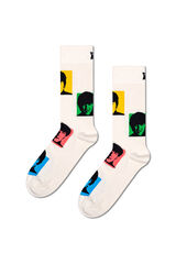 Womensecret Beatles Silhouetten Unisex Socken Weiß