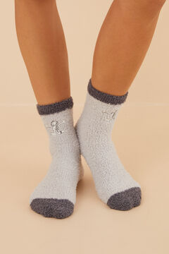 Womensecret Garfield fluffy socks white