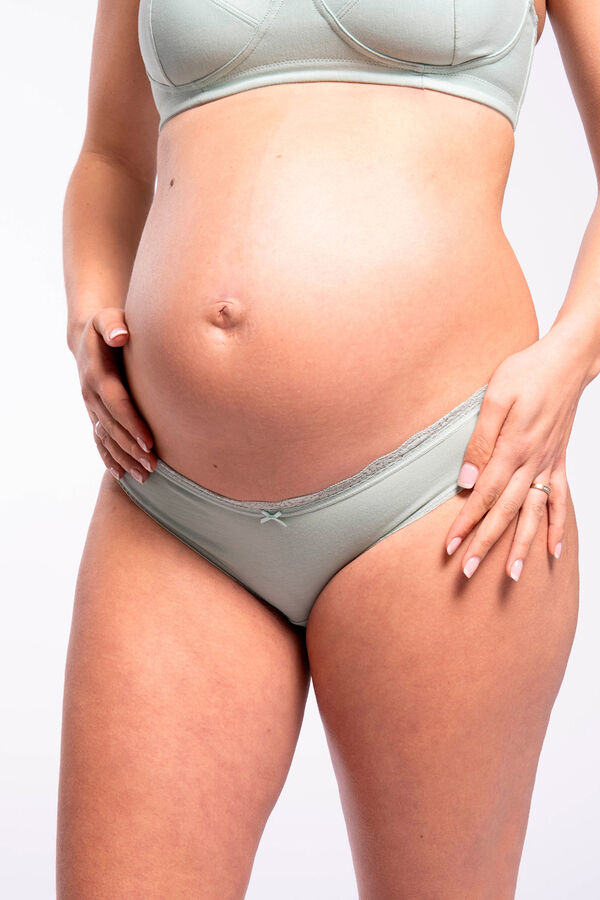 Womensecret Essential cotton maternity panty kék