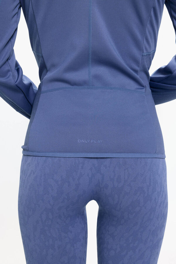 Only Play Technische Jacke mit Rollkragen und Rei&szlig;verschluss Rosa