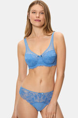DIM Sujetador de gran capacidad con encaje Generous Essentiel  azul
