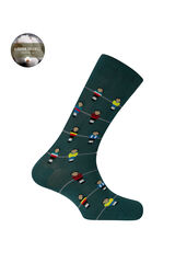 Punto Blanco Meias de futebol de algod&atilde;o org&acirc;nico verde