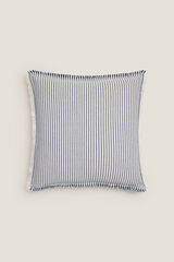 Womensecret Striped recycled fibres cushion cover bleu