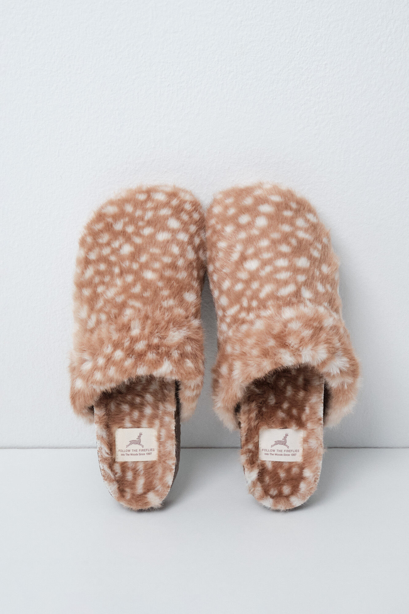 Women'secret Animal print faux fur slippers