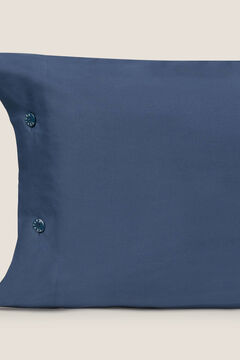 Womensecret Capa almofada algodão orgânico. Cama 180-200 cm. azul